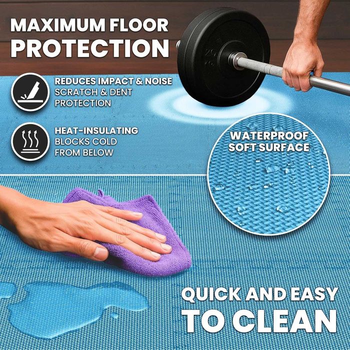 Комплект постелки за фитнес bemaxx - 18 бр