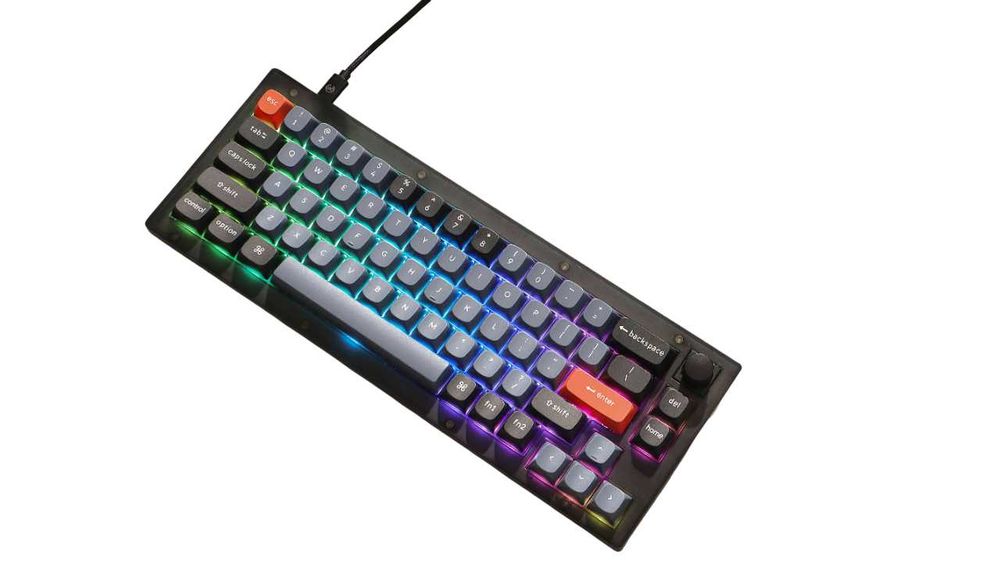}Клавиатура Keychron V2 68 Key QMK Keychron K PRO Blue Frosted/Carbon