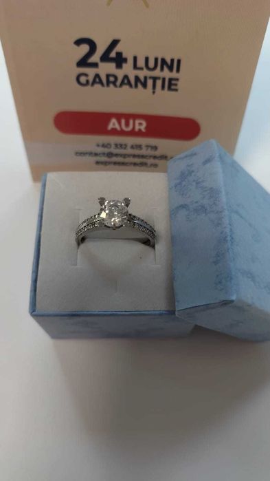 (AG 35) Inel aur alb 14K B.27719 ( AG 32) / 1020 lei