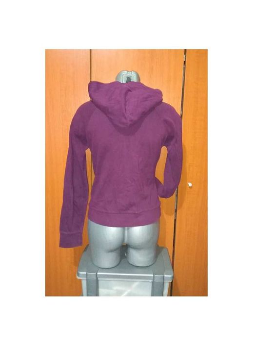 Hanorac grena Active UK cu gluga si fermuar , M 38-40