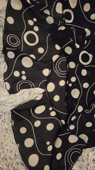 Fusta din șifon, semitransparenta