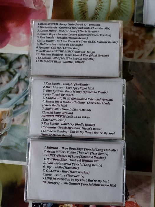 Casete cu selecții superbe eurodisco italodisco și dance90