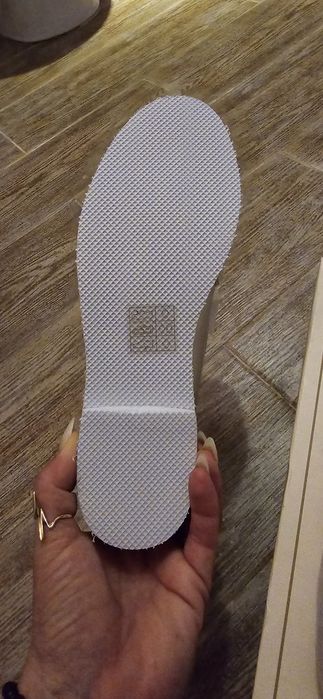 Pantofi dama casual argintii, interior piele, noi