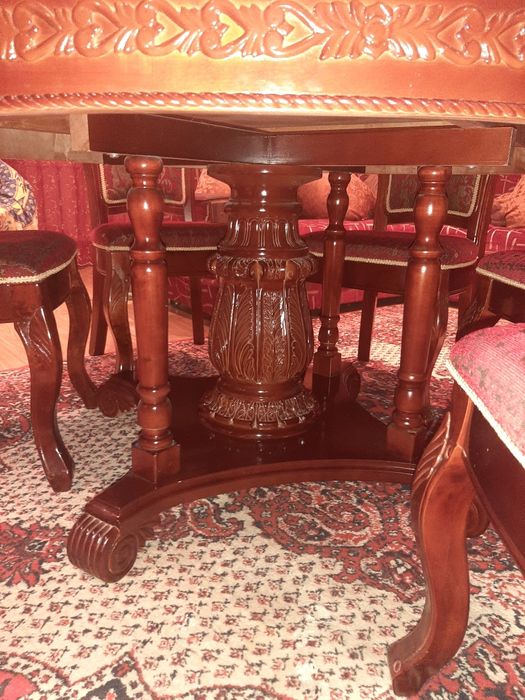 Стол круглый 6 стульев