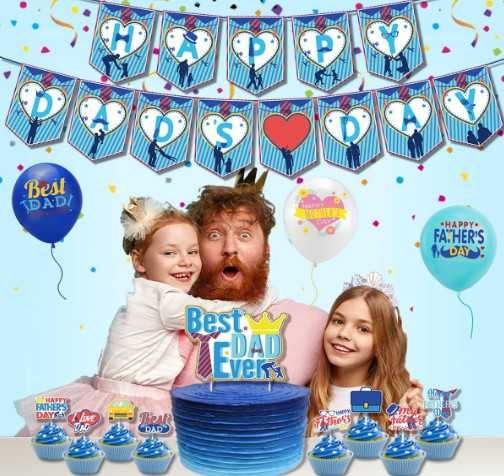 Парти комплект Super Dad за Ден на бащата, парти декорации