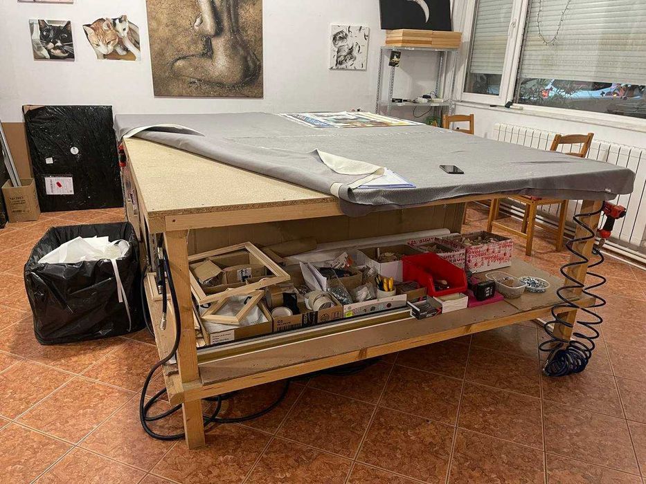 Banc de lucru  250 x 202cm lemn