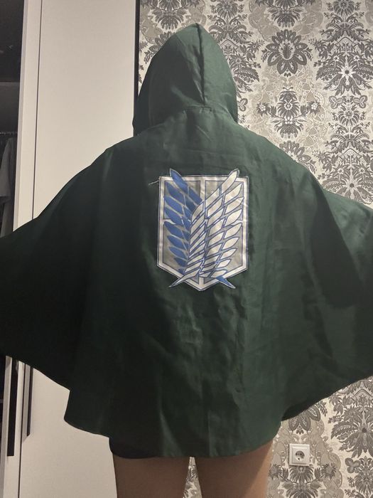 Накидка атака титанов зеленая