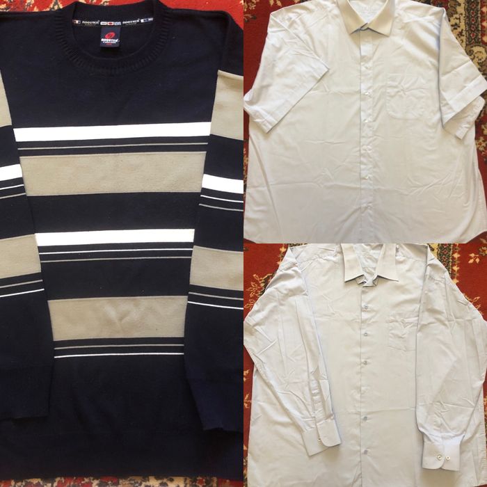 Рубашки и свитер для особо крупных мужчин (б/у)