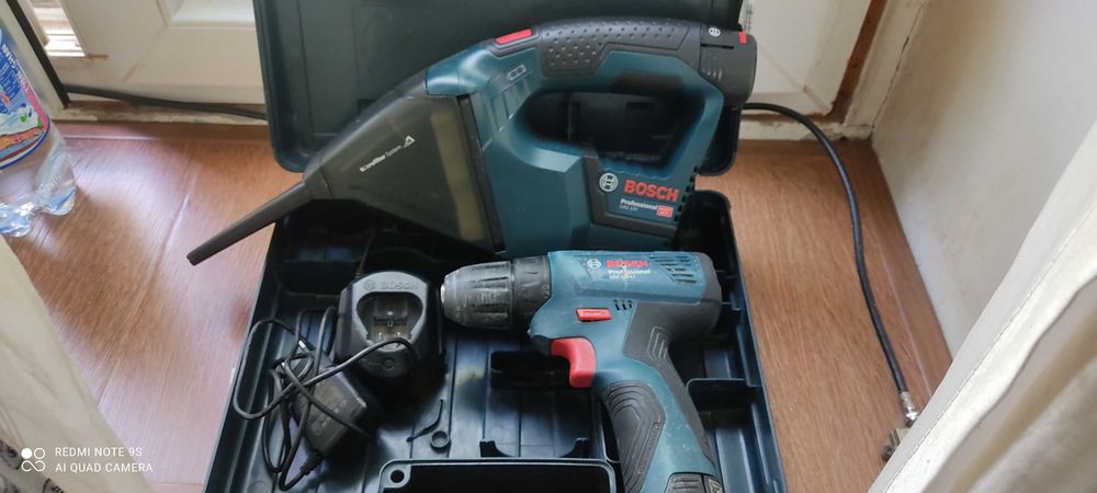 Bosch -шуруповерт+пылесос -одним лотом.