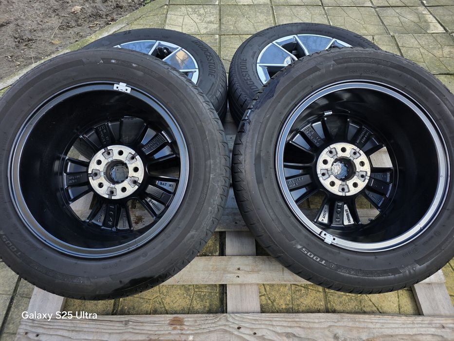 Лети джанти 16ки 5х112 BMW + летни гуми 205/60/16 Bridgestone