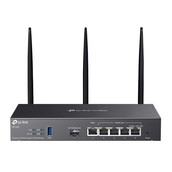 TP-Link ER706W VPN‑маршрутизатор Omada с гигабитными Wi‑Fi AX3000