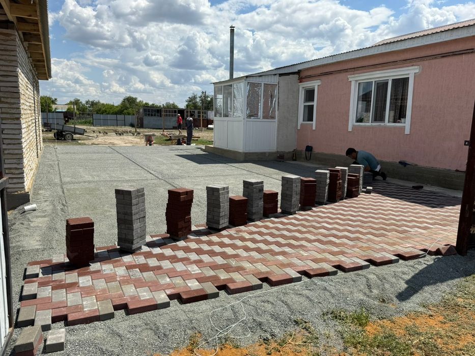 Укладка брусчатка