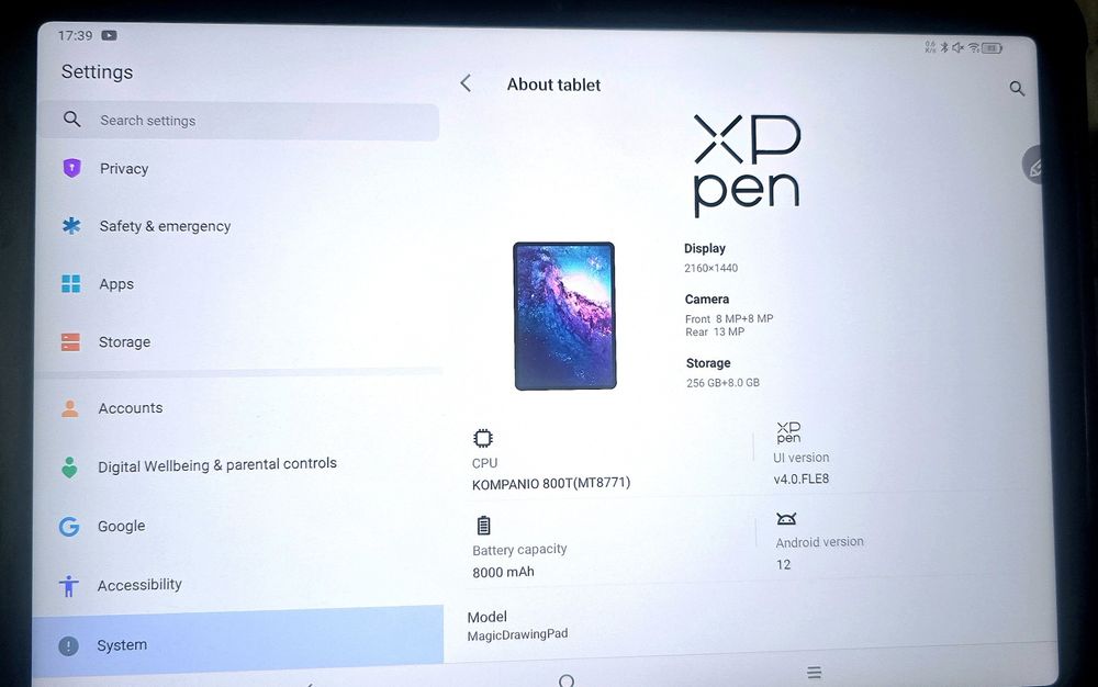 XP Magic Drawing Pad Таблет 12.2 inch екран, 16к нива, удобен стилус