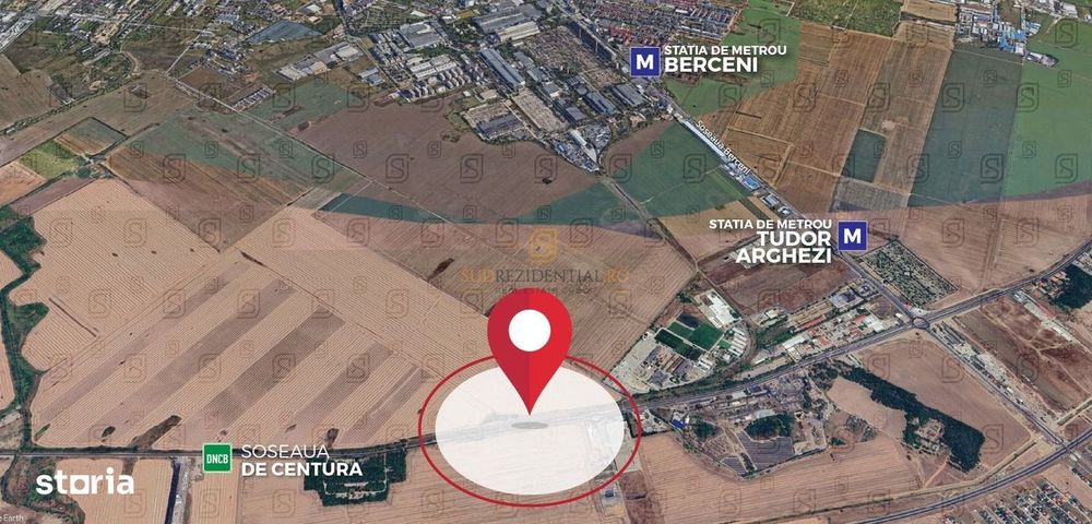 Teren intravilan 4.900 mp – zonă industriala - Jilava, Sos. de Centura