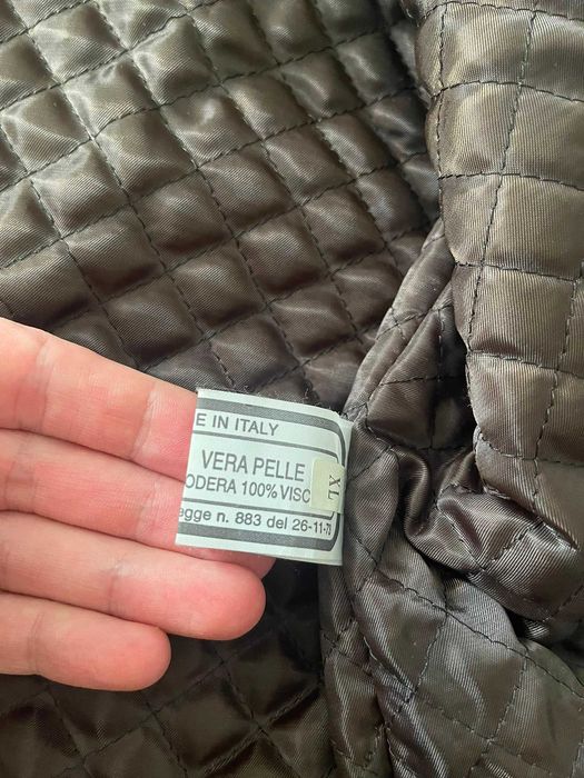 Jachetă piele autentică Carla Ferreri Made in Italy