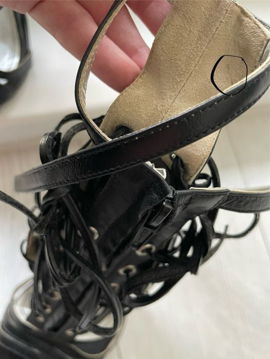 Sandale Atelier Faiblesse din piele naturală