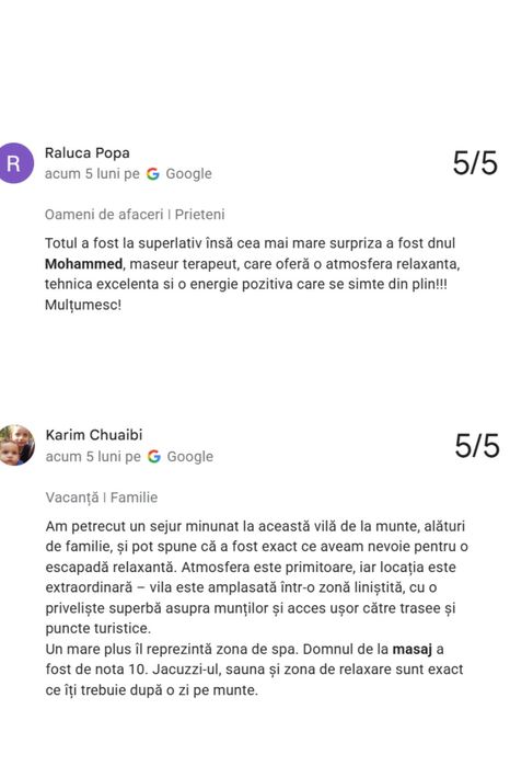 Masaj relaxare Bușteni - 5 tipuri de masaj (exclusiv pentru femei)