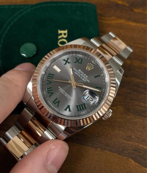Ceas bărbătesc rolex datejust wimblendon 41,mm