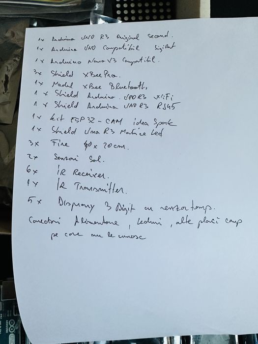 Lot 2x Arduino Uno R3, Shields si Alte accesorii