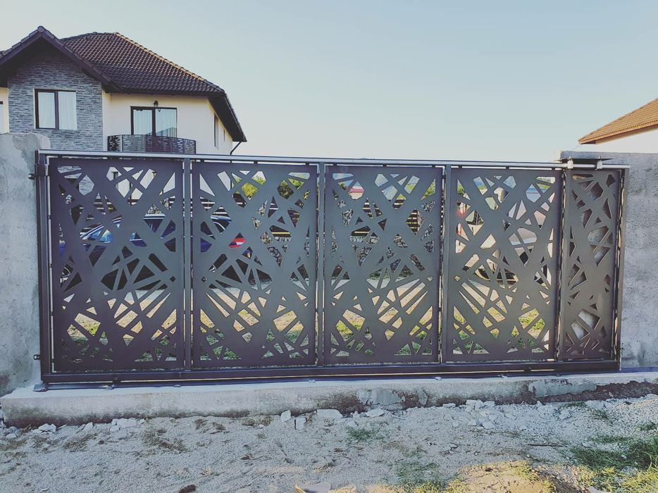 Porti,panouri gard,balustrade din tabla debitata cu plasma cnc