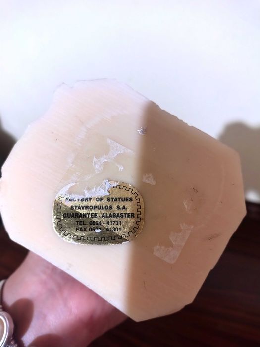 Страхотна Статуетка-Разпятие От Алабастър