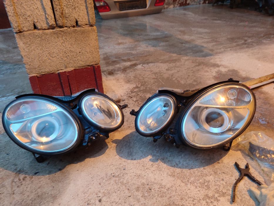 Мерседес 211 передние фары