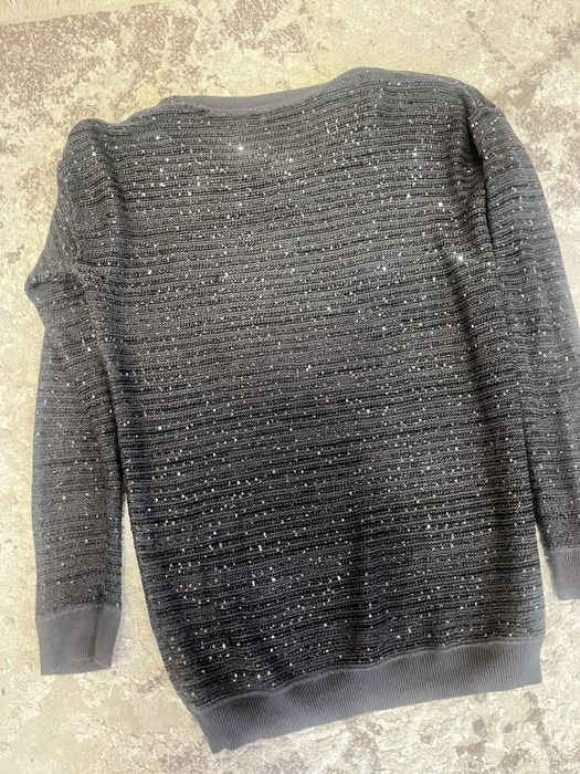 Fusta de blugi 2 bucati si un pulover cu paiete M