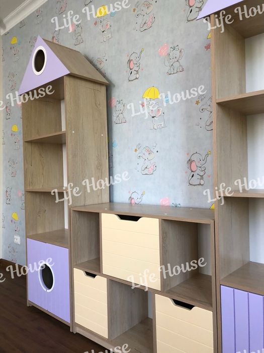 Уникальные стеллажи для детского сада