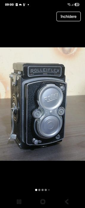 Aparat foto vintage Rolleiflex Twin Lens Reflex
