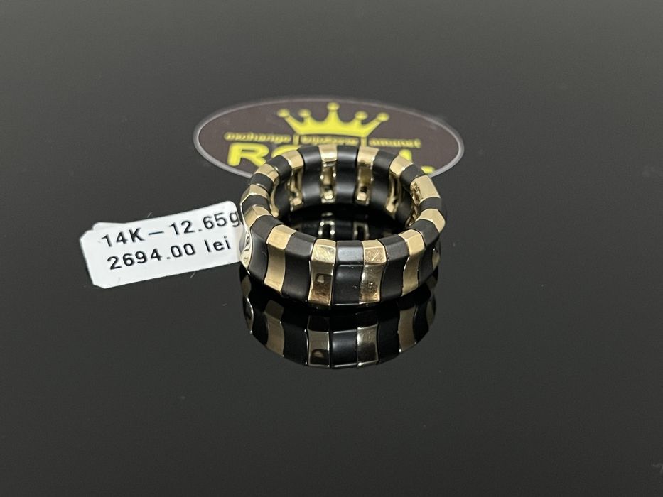 Bijuteria Royal CB : Inel  elastic aur 14k 585  12,65 gr