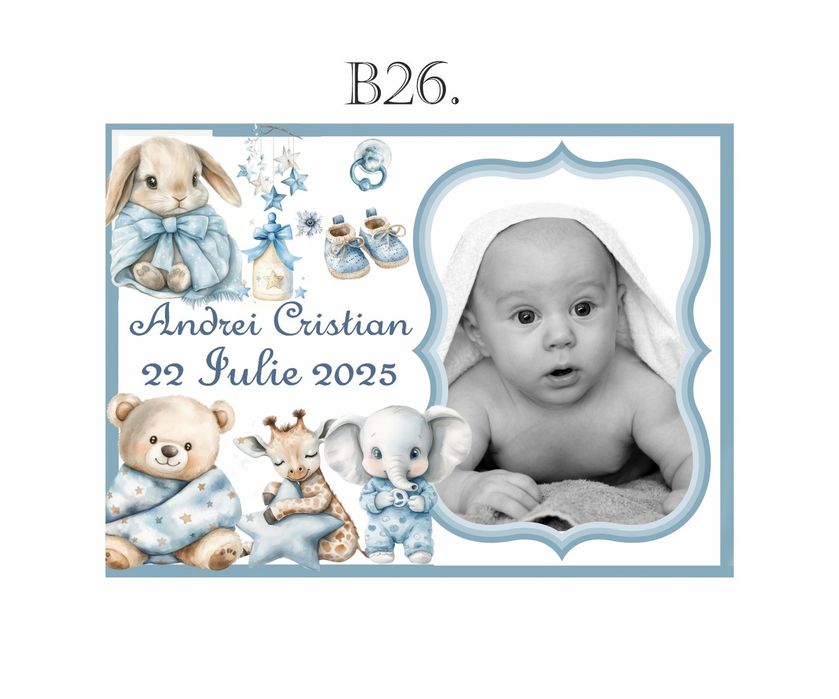 Mărturii  botez - mărturie magnet personalizata