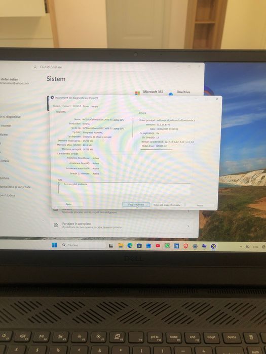 Laptop Dell G15 5520 -- i9-12900h -- 32GB  -- RTX 8GB -- SSD 512GB