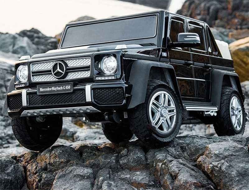 Акумулаторен джип Mercedes G650 Maybach  4x4 12V,MP3, с меки гуми