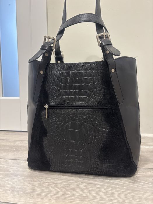 Дамска чанта естествена кожа