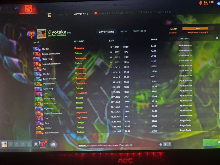 Аккаунт дота 2 5500ммр