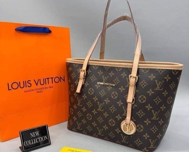 Geanta damă LV,model office,logo metalic auriu, saculet, etichetă