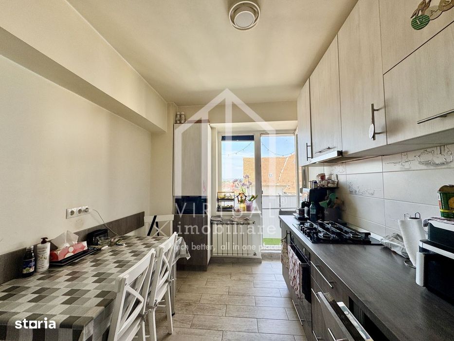 Apartament cu 3 camere, 75mp utili+3 balcoane, etaj 5/5, bloc cu lift