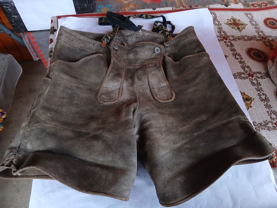 Pantaloni traditionali germania din Piele pentru Oktoberfest