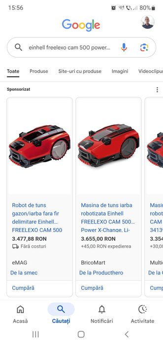 Robot gazon Einhell freelexo cam 500 power x-change