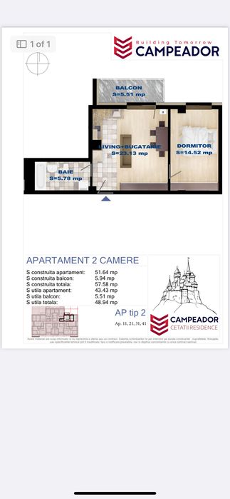 Apartamente de vanzare  3 camere Bistrita, zona Penny str Cetatii