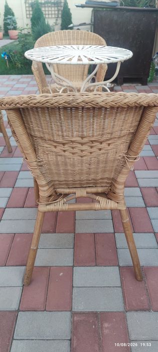 Fotoliu scaun ratan terasa (4 buc)