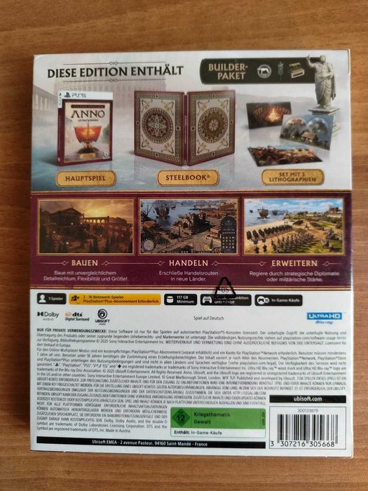 Anno 117: Pax Romana - Tribun Edition + Steelbook PS5 - нова, запечатана