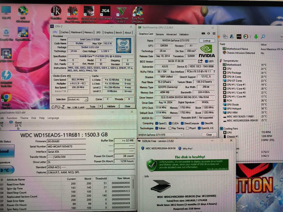 Unitate PC GAMING i7 6700K 4.2Ghz/16GB DDR4/GTX970 4GB GDDR5/SSD 240GB
