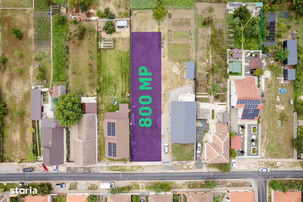 Teren intravilan de vânzare în Zimandu Nou – 800 mp