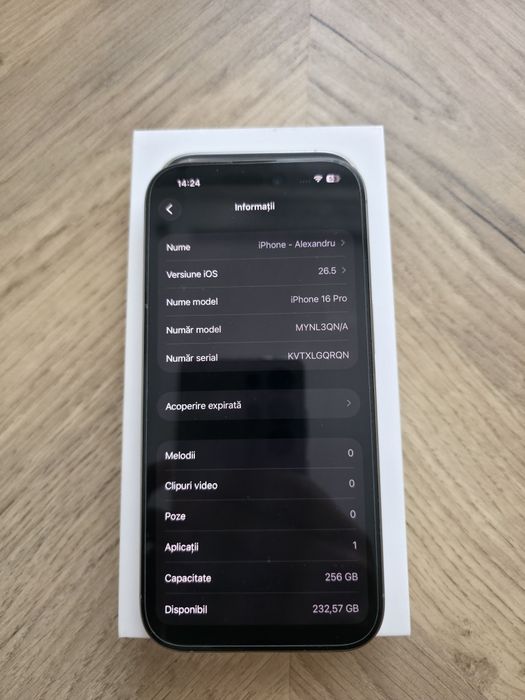 Iphone 16 pro Natural Titanium 256gb