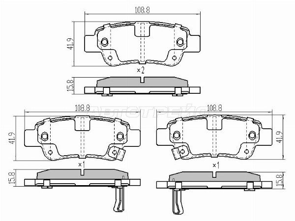 Колодки тормозные Honda Cr-v