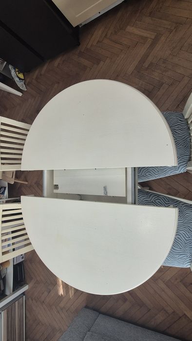 Masă rotundă 110 cm extensibilă