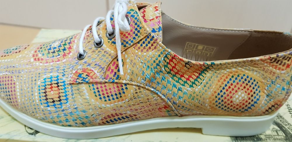 Pantofi Oxford piele multicolor 39