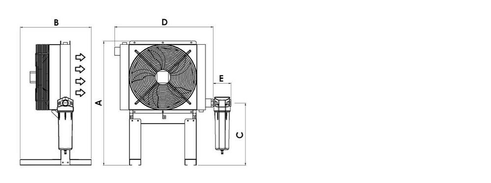 After Cooler / Răcitor final de aer comprimat ATS – model ECA 78