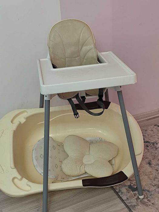 Стульчик для кормления и ванна